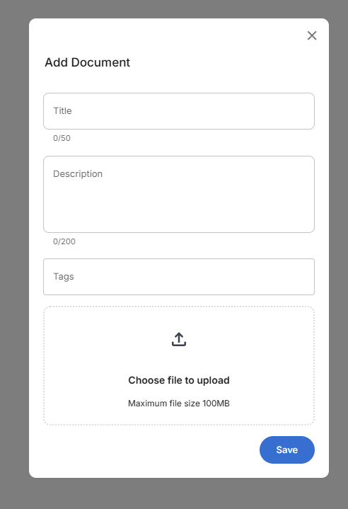 Add Document Form