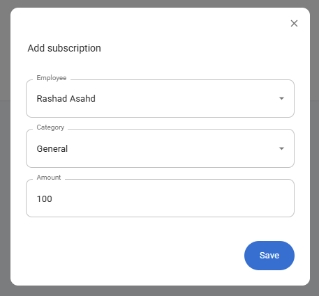 Add Subscription Form