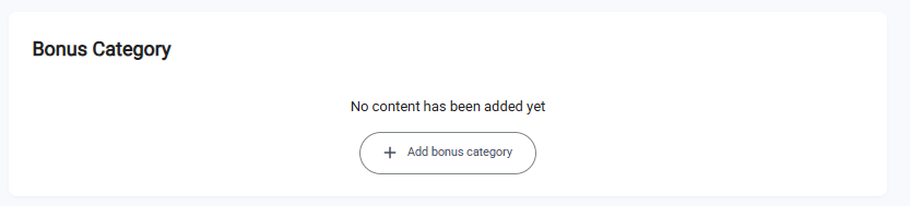 Bonus Categories Card Placeholder