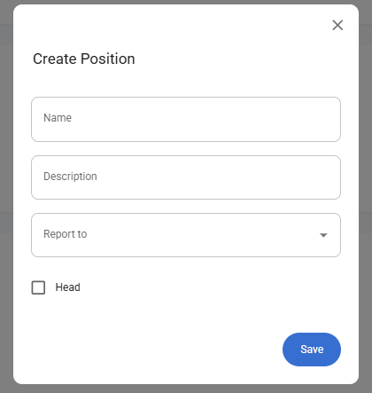 Create Position Form