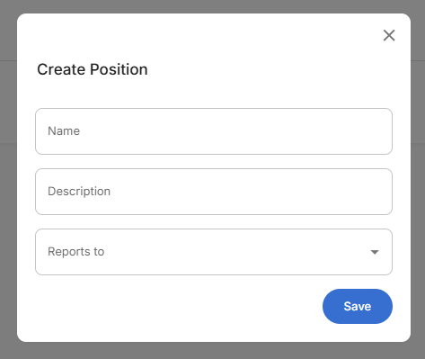 Create Position Form