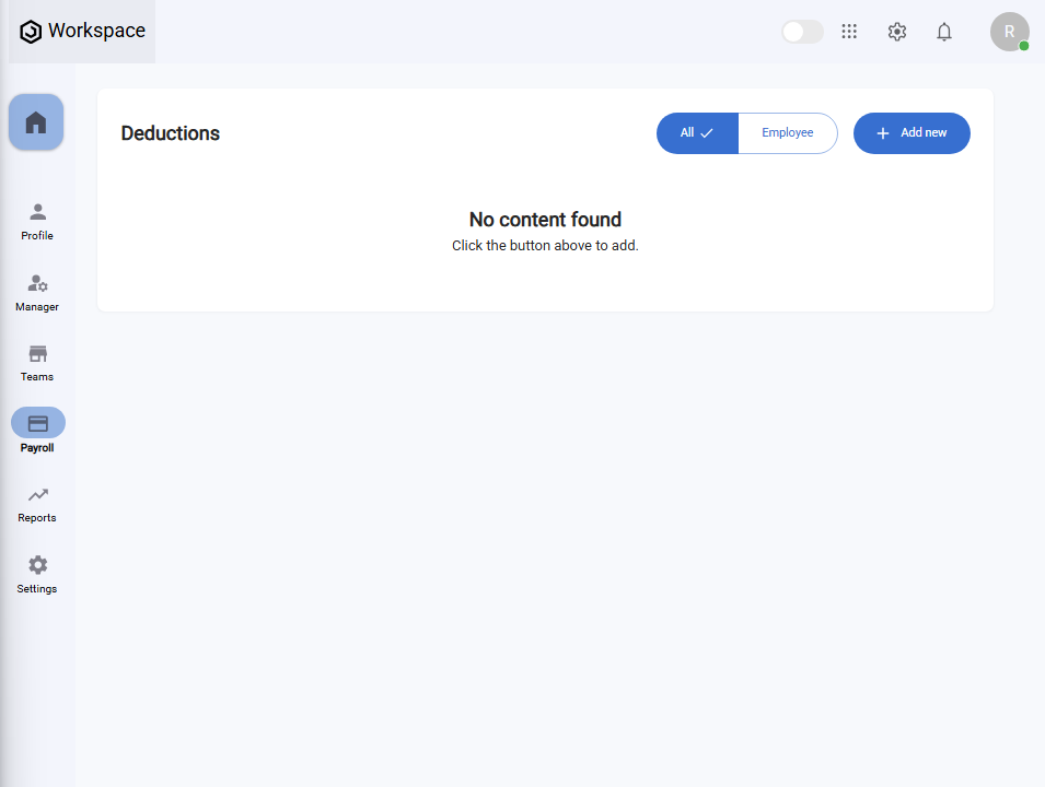 Deduction Page With Added Category