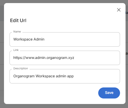 Edit URL form