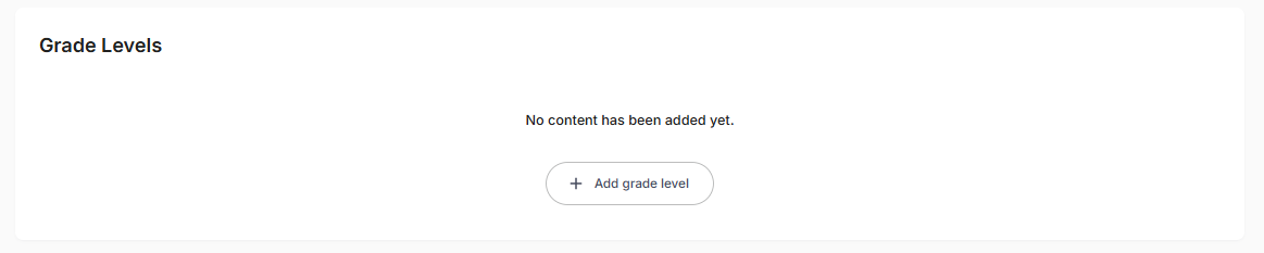 Grade Levels Card