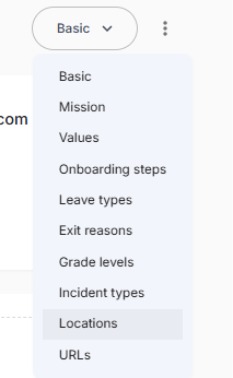 Locations Navigation
