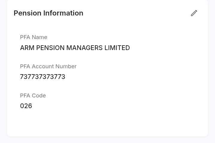 Updated Pension Information