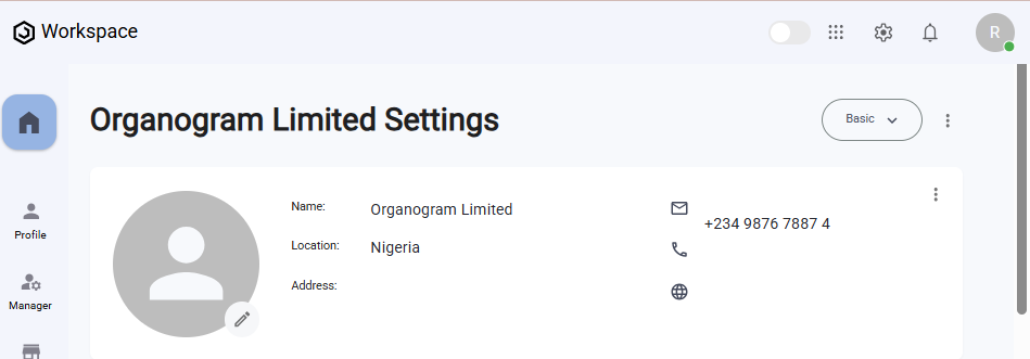 Settings Page Placeholder