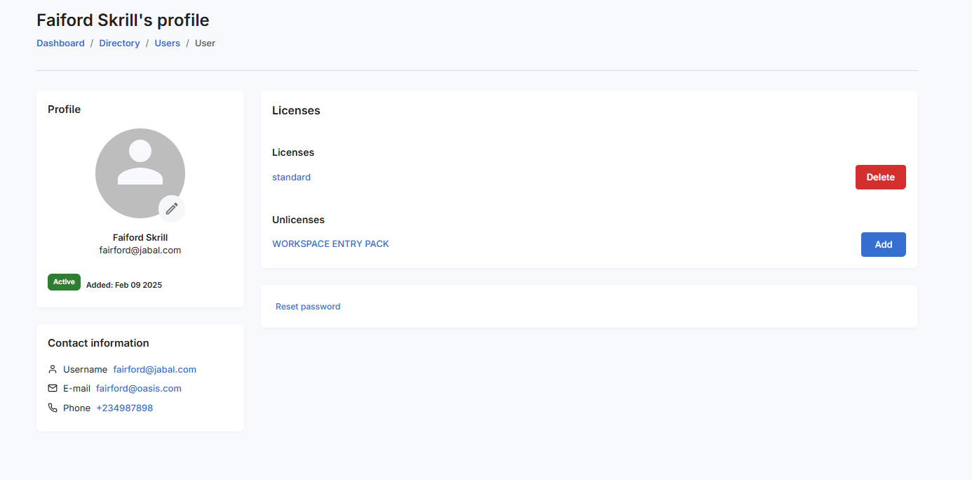 Standard License Added