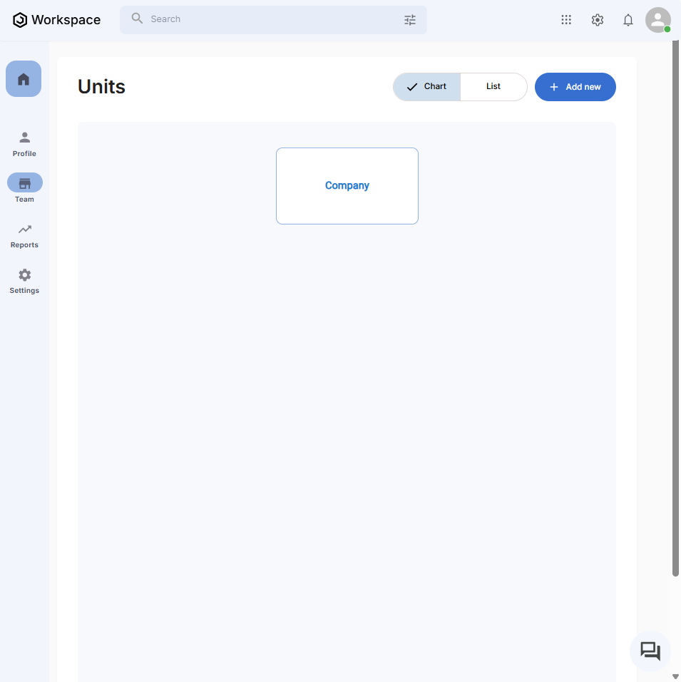 Units Page Empty