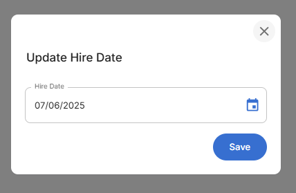 Update Hire Date